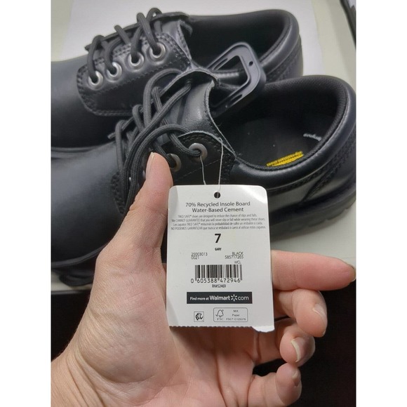 Tredsafe Black Oxford Gary Slip Resistant Anti-fatigue Shoes Men's Size 7 NWT - Picture 8 of 8